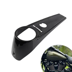 Glossy Black Motorcycle Dash Fuel Console Gas Tank Cover For Harley Davidson Road King FLHR 2008-2023