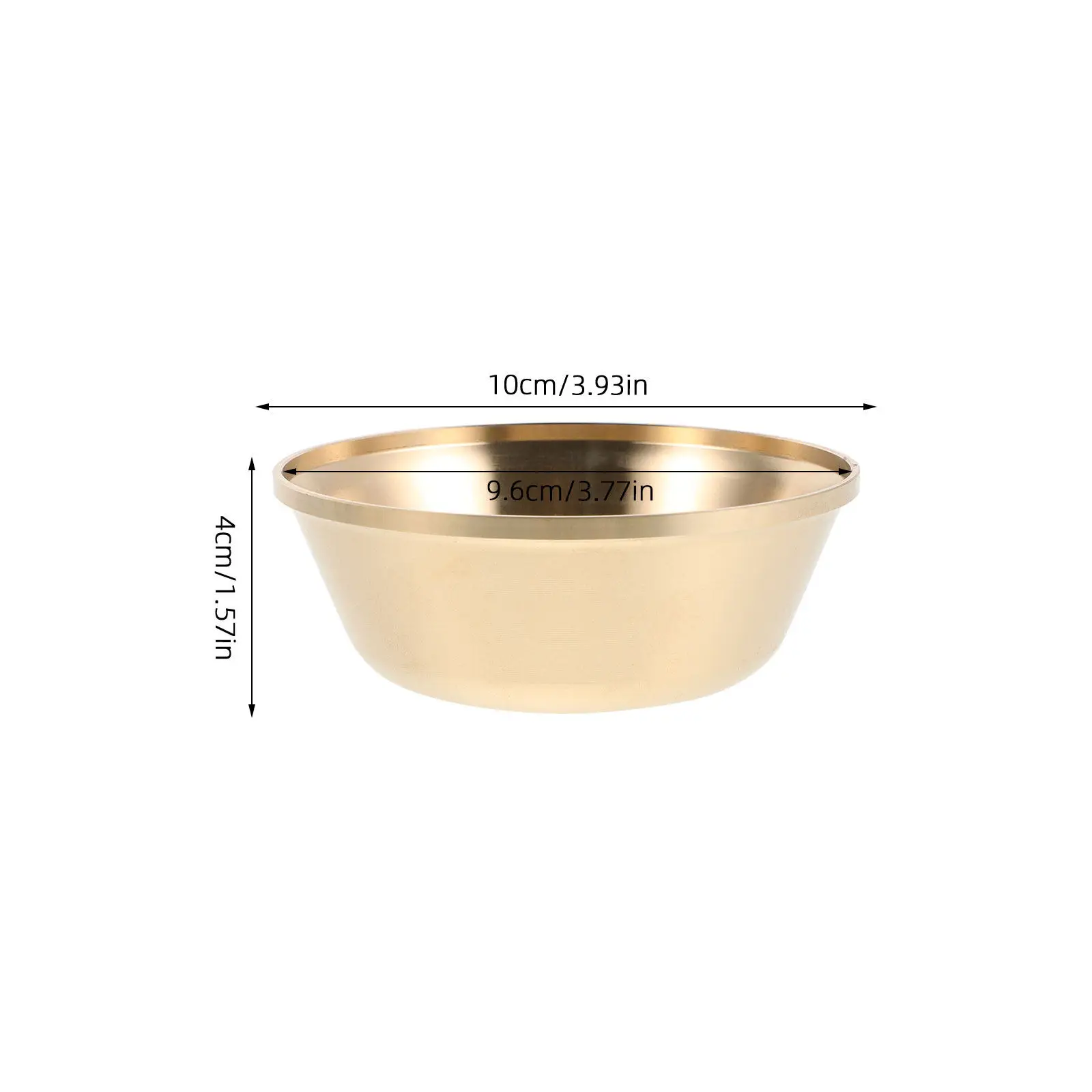 3.9x1.6in Copper Buddhist Offering Bowl Mini Decorative Altar Worship Cup for Yoga Meditation Blessing Prosperity Bowl - view 5