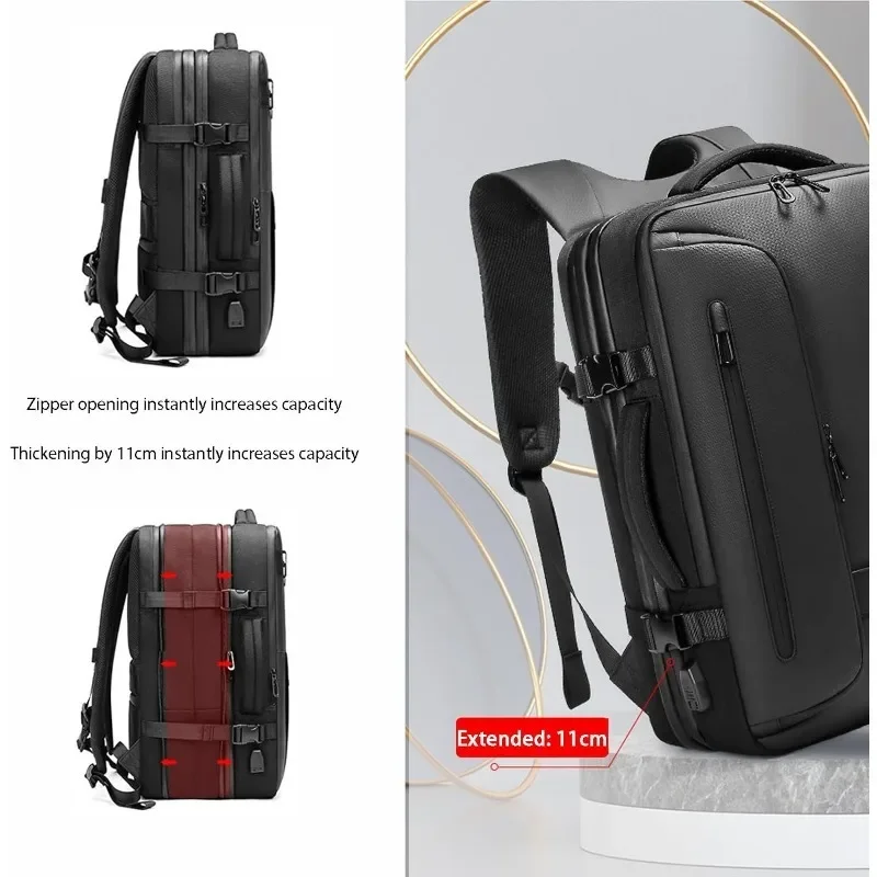 Multifunctional Air Bag Backpack for Men Large Capacity Vacuum Storage Business Travel Bag Oxford Cloth Waterproof Backpack