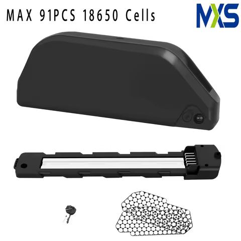 MAX 91PCS 18650 Cells Polly DP-9 Ebike Battery Case EBike Battery Box Ebike Downtube Case with Battery Holder