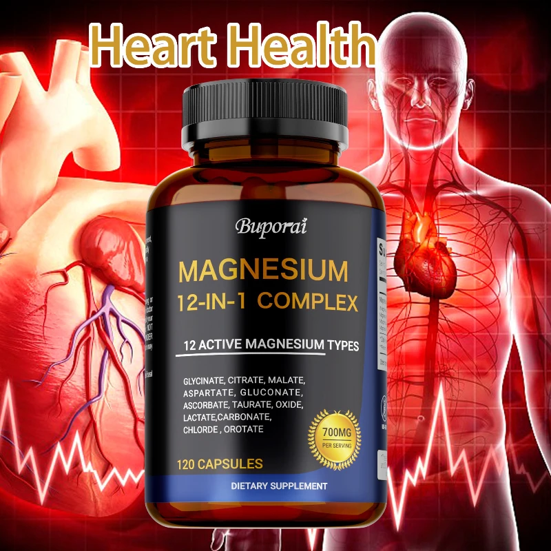 

Магниевые комплексные капсулы — поддерживает расслабление мышц, способствует здоровью костей, сердца и нервов, улучшает настроение, очень впитывается.