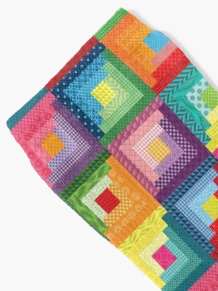 سجل المقصورة نمط خليط لحاف تصميم الجوارب رجل جوارب مصمم الصبي الجوارب النسائية #2