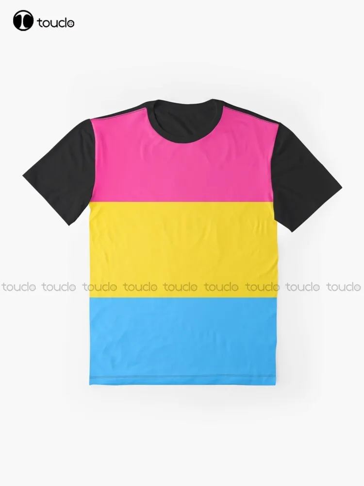 Pansexual Pride Flag Shirt Graphic T-Shirt Custom Aldult Teen Unisex Digital Printing Tee Shirts Christmas Gift Xs-5Xl Tshirt