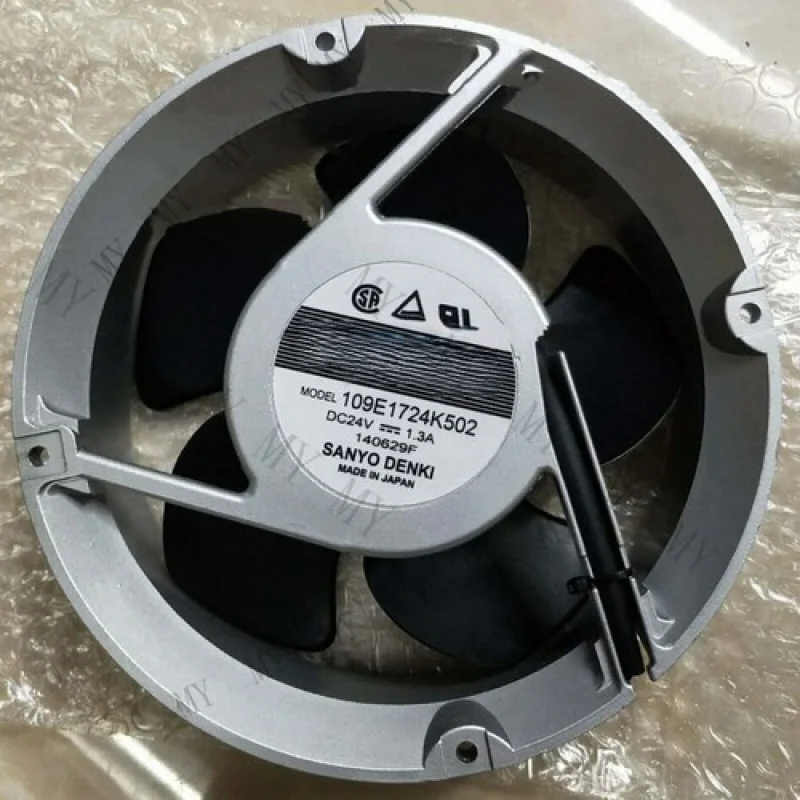

TT 1PCS 109E1724K502 DC24V 1.3A 17CM New For SANYO 2-wire aluminum frame fan