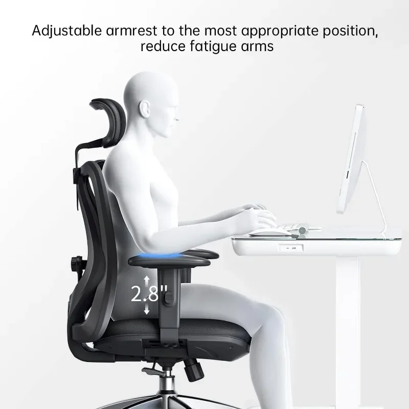 SIHOO M18 Ergonomic Office Chair, Computer Desk Chair with Adjustable Headrest and Lumbar Support