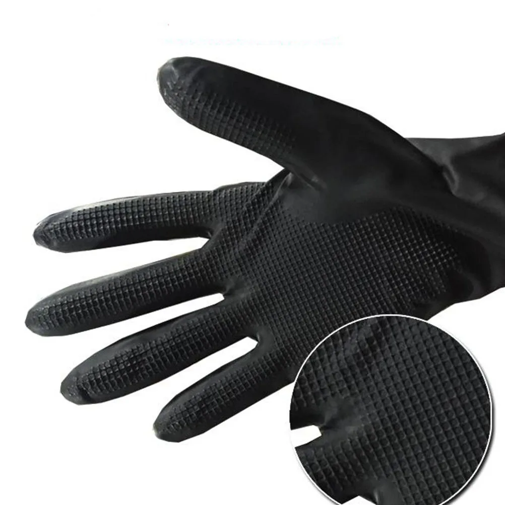 

5Pairs Waterproof Non-Slip Hair Shampoo Gloves Premium Salon Gloves Reusable for Hair Dye Styling Cleaning Gardening