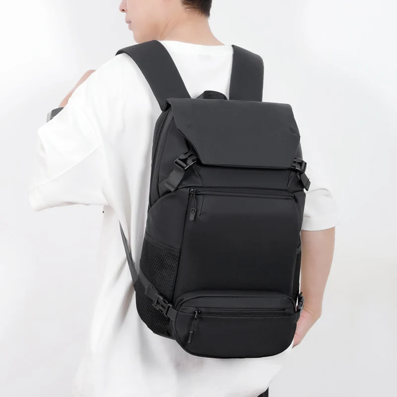 

Men's Backpack-Casual Black Multi-Functional Travel Bag-Large-capacity backpack-Suitable for business trips and work