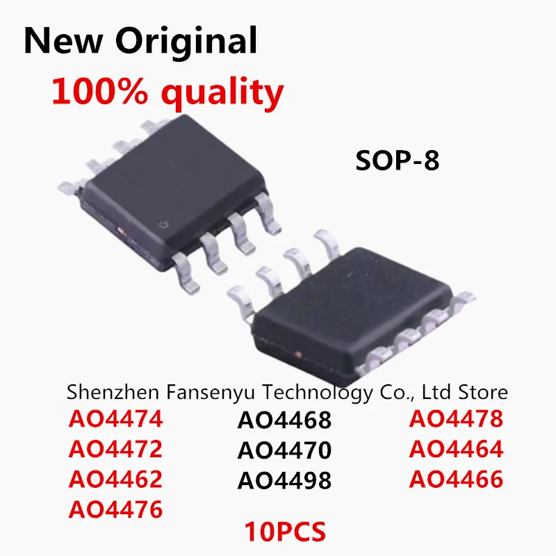 

(10piece)100% New AO4462 AO4464 AO4466 AO4468 AO4470 AO4472 AO4474 AO4476 AO4478 AO4498 sop8