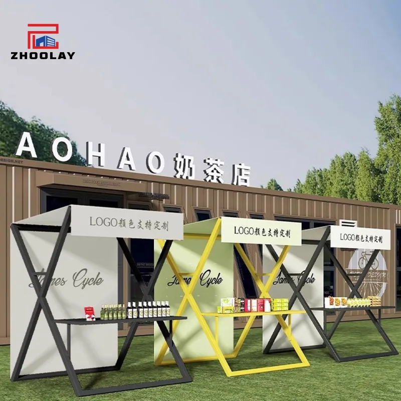 custom.Activity Display Market Outdoor Mobile Shed Trade Show Street Stall Stand Market Stall Cart Portable Foldable Selling Boo