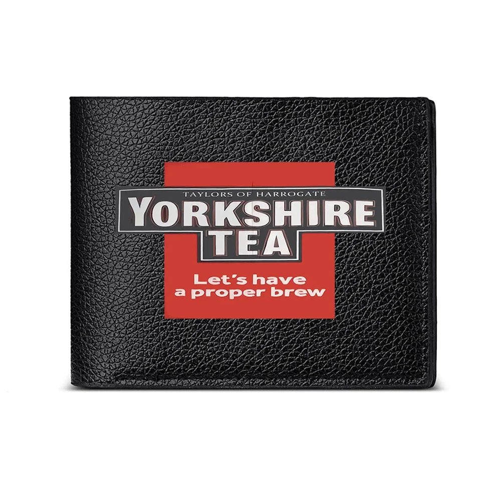 Yorkshire Tea Let's Have A Proper Brew Men's Wallet Card Holder Casual Business Fashion Print Design