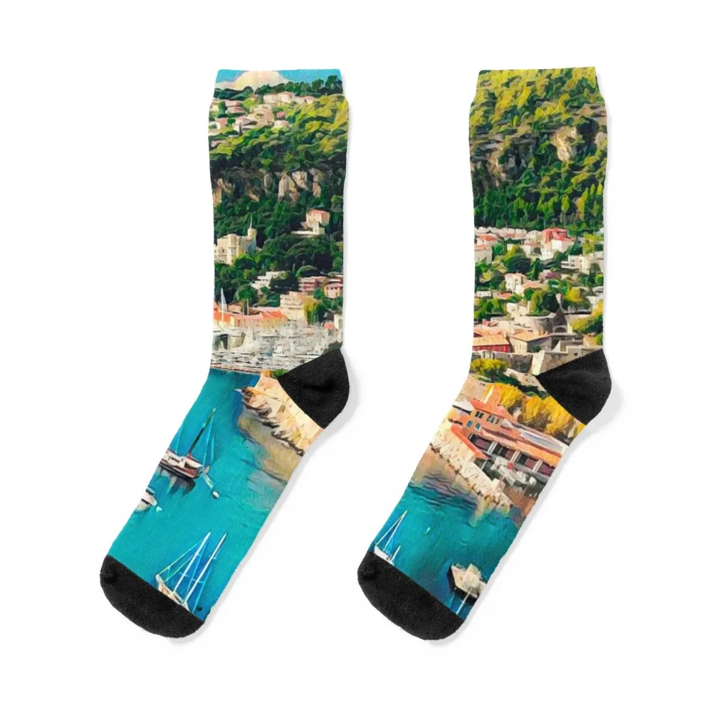 

Summer in Nice Socks Non-slip fashionable hockey cool Girl'S Socks Men's