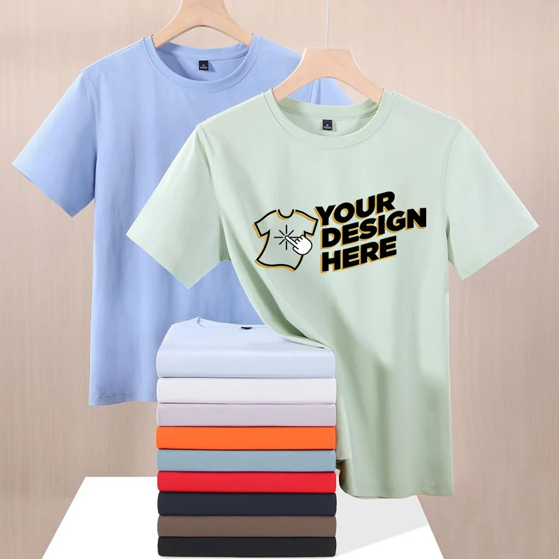 

Seamless Round Neck Short Sleeve T-Shirt - Unisex, Free Logo Printing (MOQ 1), Comfortable & Breathable, Premium Cotton LS-T32