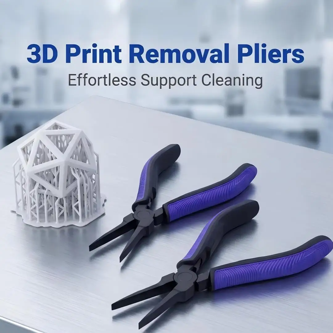 Verbesserte Langspitzzange aus Stahl, Lange Seitenschneider für 3D-Drucker, Einfache 3D-Druck-Unterstützung und -Entfernung – Detail 1
