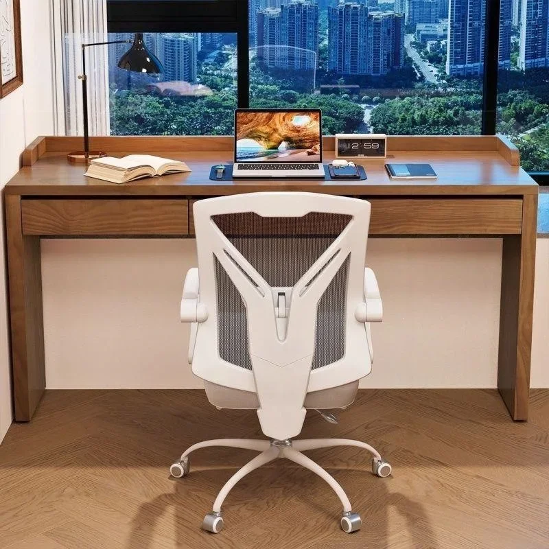 d7solid wood bay window desk with drawer conversion computer desk, home bedroom windowsill office desk, solid wood workbench