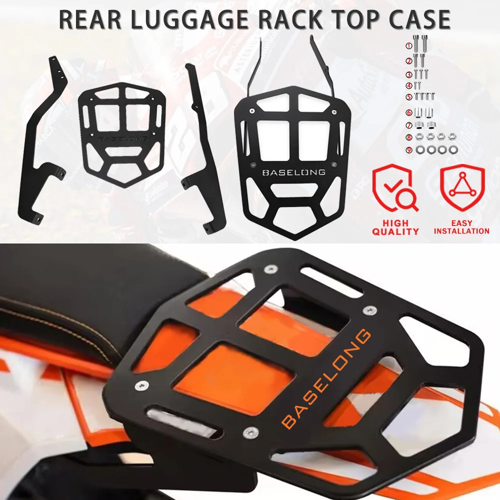 

For KTM 350 500 EXC-F 350 500 Motorcycle 2018 Rear Luggage Rack Holder Bracket Top Case Mount Plate parts EXCF EXC F 2017~2019