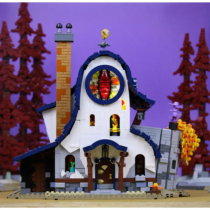 Spot MOC-159932 4053 шт., сборка мелких частиц, строительные блоки, модель дома в виде совы, игрушка в подарок