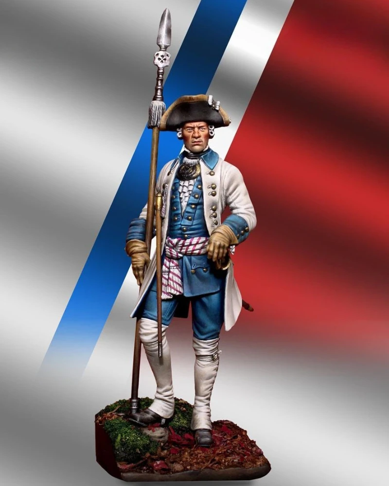 1/24 Scale 75mm Die-Cast Resin Figure Model Kit Ancient Infantry Captain Hobby Miniature Toys Unassembled Unpainted Diorama