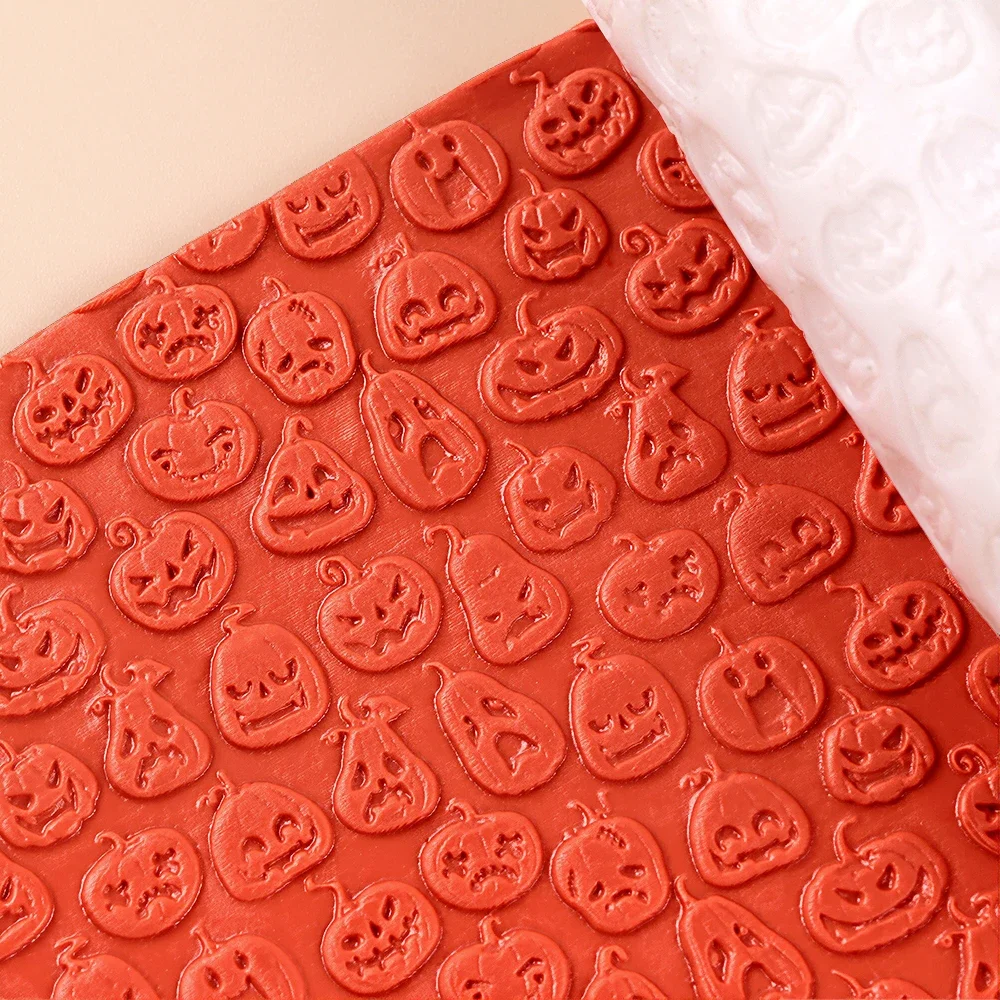 Halloween Polymer Clay Seamless Texture Roller for Polymer Clay Patterns Texture Embossed Mold Earring Jewelry Making DIY