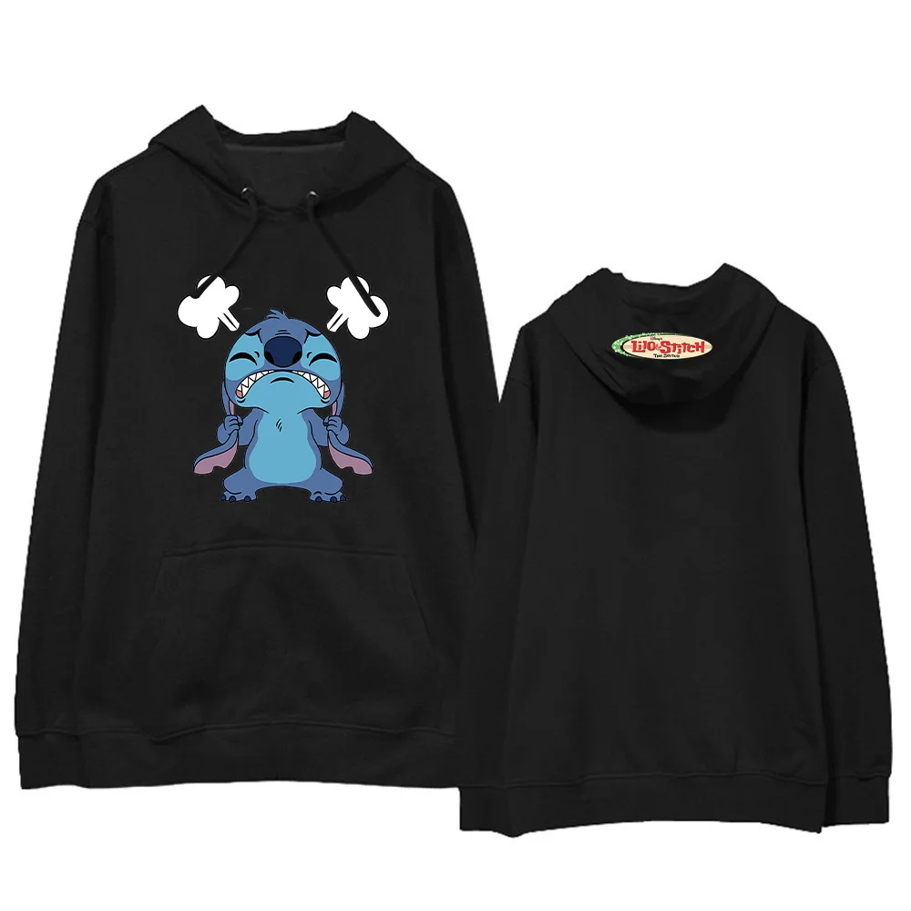 Stitch Disney New Hooded Sweater Loose Men\'s and Women\'s Autumn/Winter Long Sleeve Top