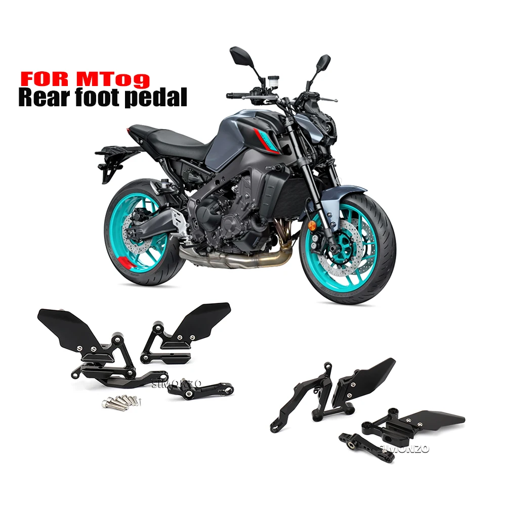 Motorcycle Footrests Kit Foot Pegs Rear Foot Pedals Frepose For YAMAHA MT09 Accessories MT 09 SP 2021-2023 MT 09 Footrest