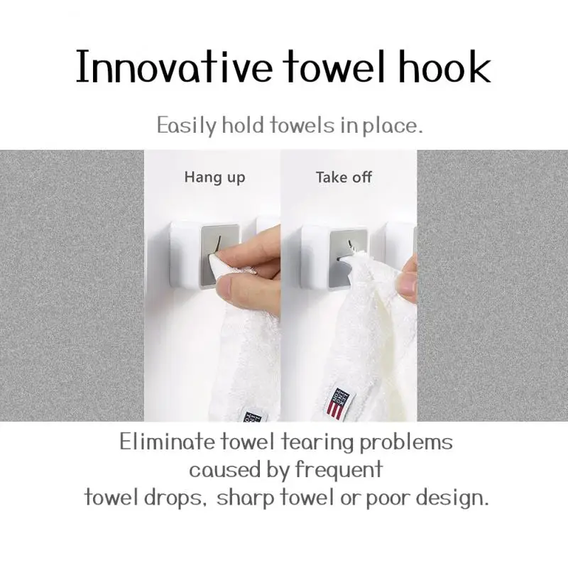 Xiaomi Towel Storage Racks Hanger Adhesive Rag Dishcloth Holder Kitchen Rag Cleaning Tools Hook Rack Towels Storage Clip Gadgets