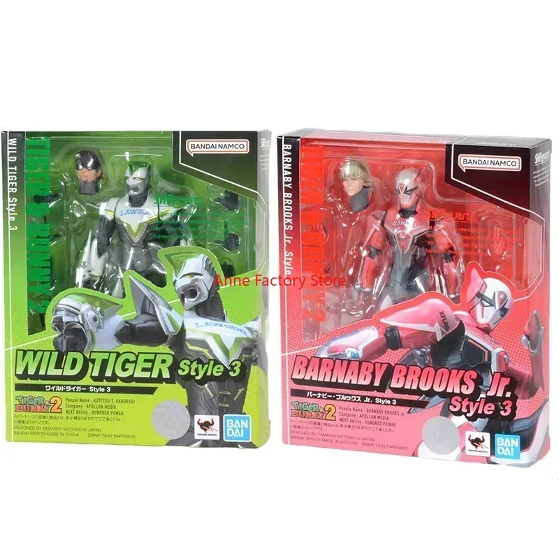 

In stock S.H.Figuarts SHF TIGER & BUNNY BARNABY BROOKS Jr. WILD TIGER Style 3 Bandai Anime Model Toys Action Figure