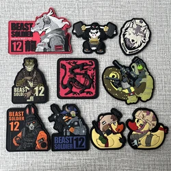 Tactical Animal Legion Morale Badge Army Patches PVC Military Armband Backpack Hook and Loop Sticker