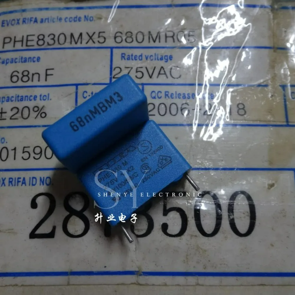 

10pcs/lot PHE840M 0.068uf/275vAC 68nf 683 Brand New 15mm Film Capacitor