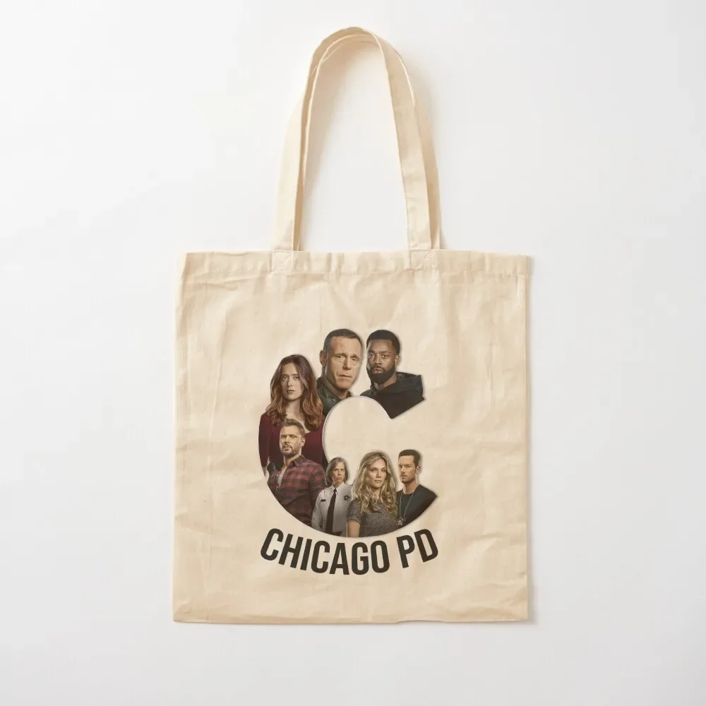 

Chicago PD tv show characters poster logo Tote Bag custom canvas bag great bag Women's shopper Big women