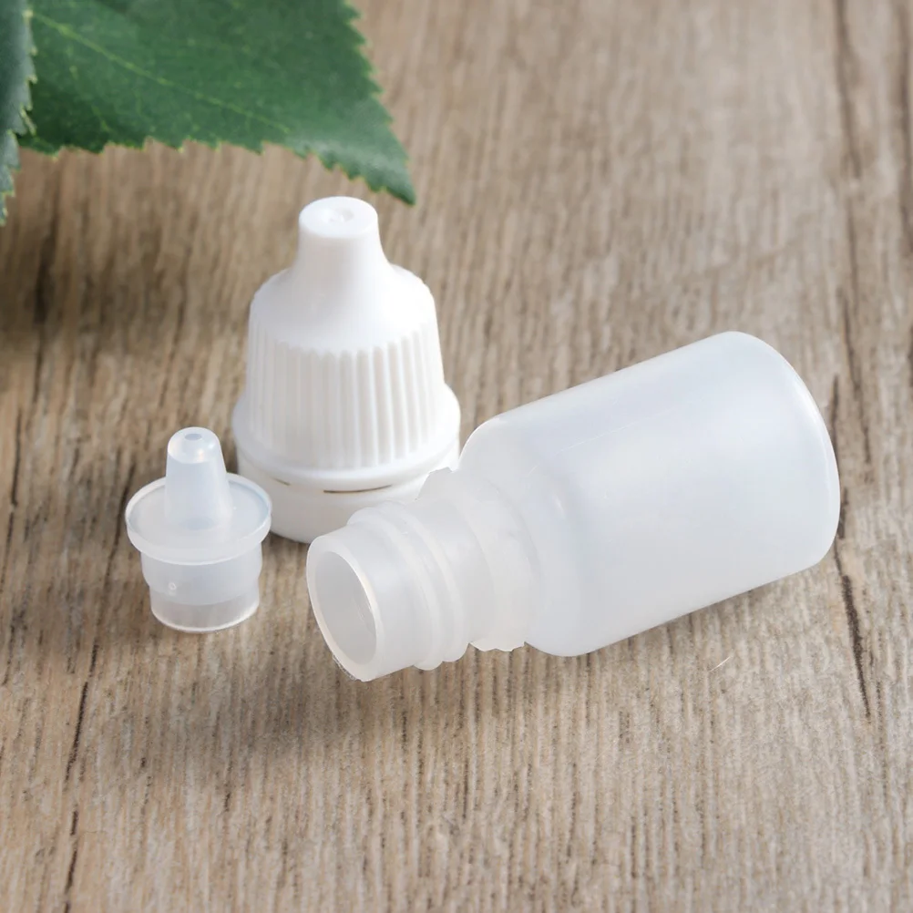 

VILLFUL 6Pcs Plastic Dropper Bottles for Liquid Eye Drops Squeezable White Dispenser