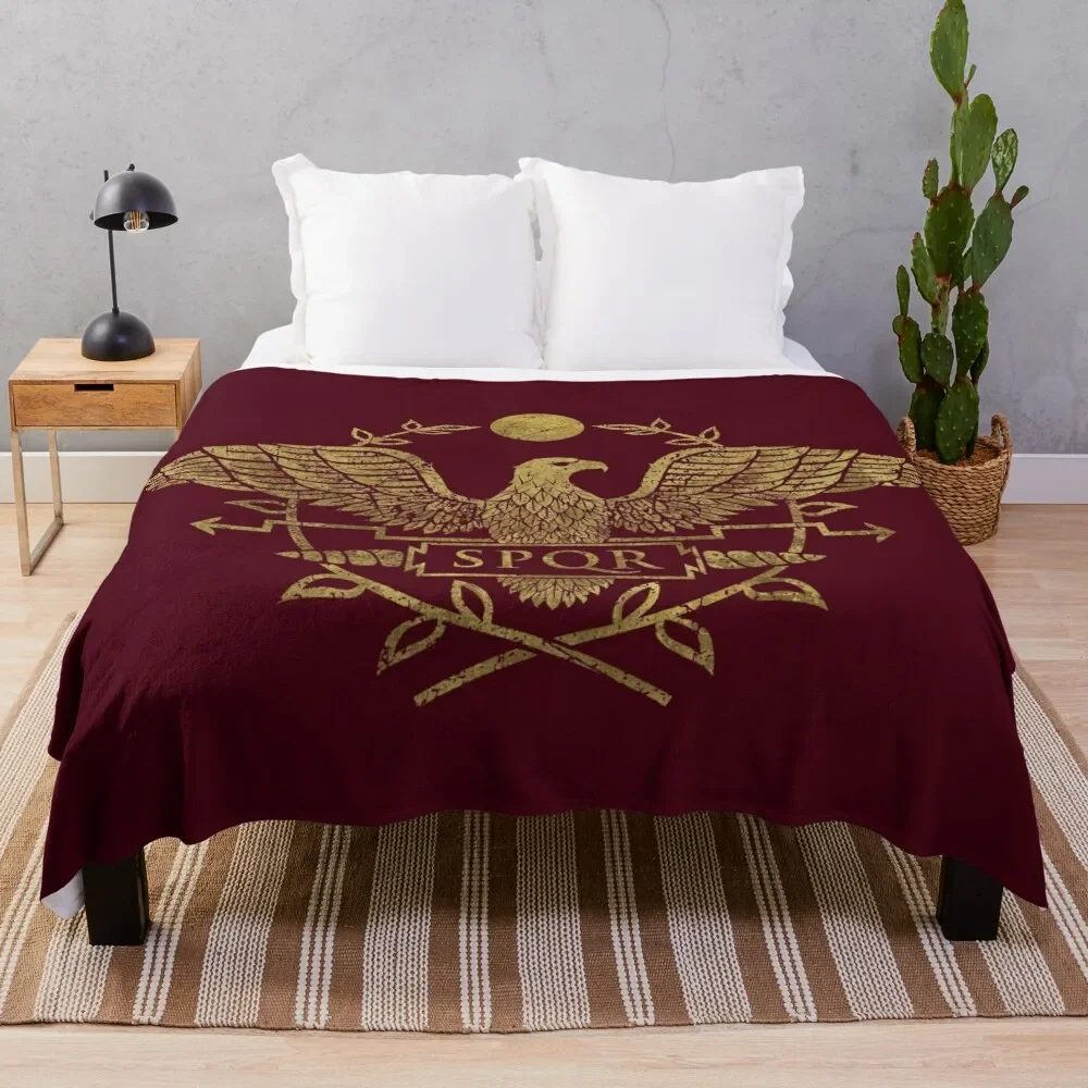 

Roman Empire Eagle Emblem Throw Blanket Moving Soft christmas gifts Blankets