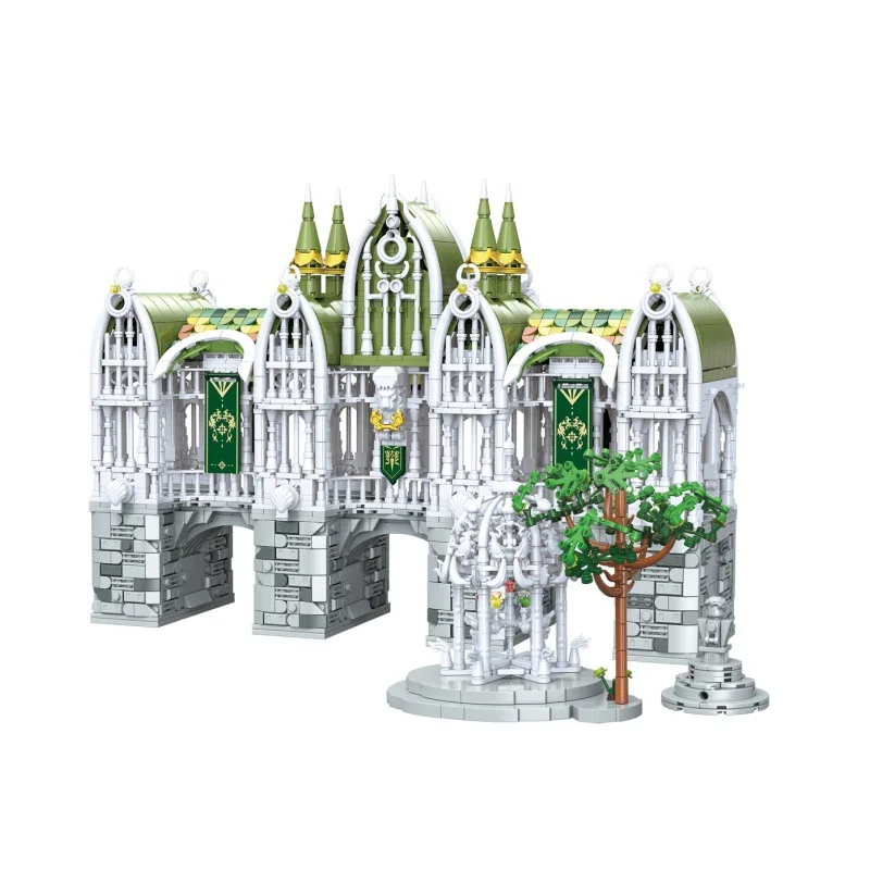 3035PCS Bridge Of Courage Building Blocks Sets Elven City MOC Street View Valley Twilight Model Bricks Toys Gifts For Holiday