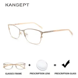Metal Women Prescription Glasses square Myopia Cat Eye Progressive Clear Optical Photochromic Reading Glasses Anti blue light
