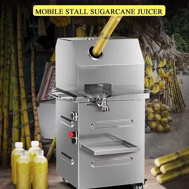 Stainless Steel Electric Sugarcane Extractor Sugar Cane Juice Squeezer Sugarcane Juicer Machine