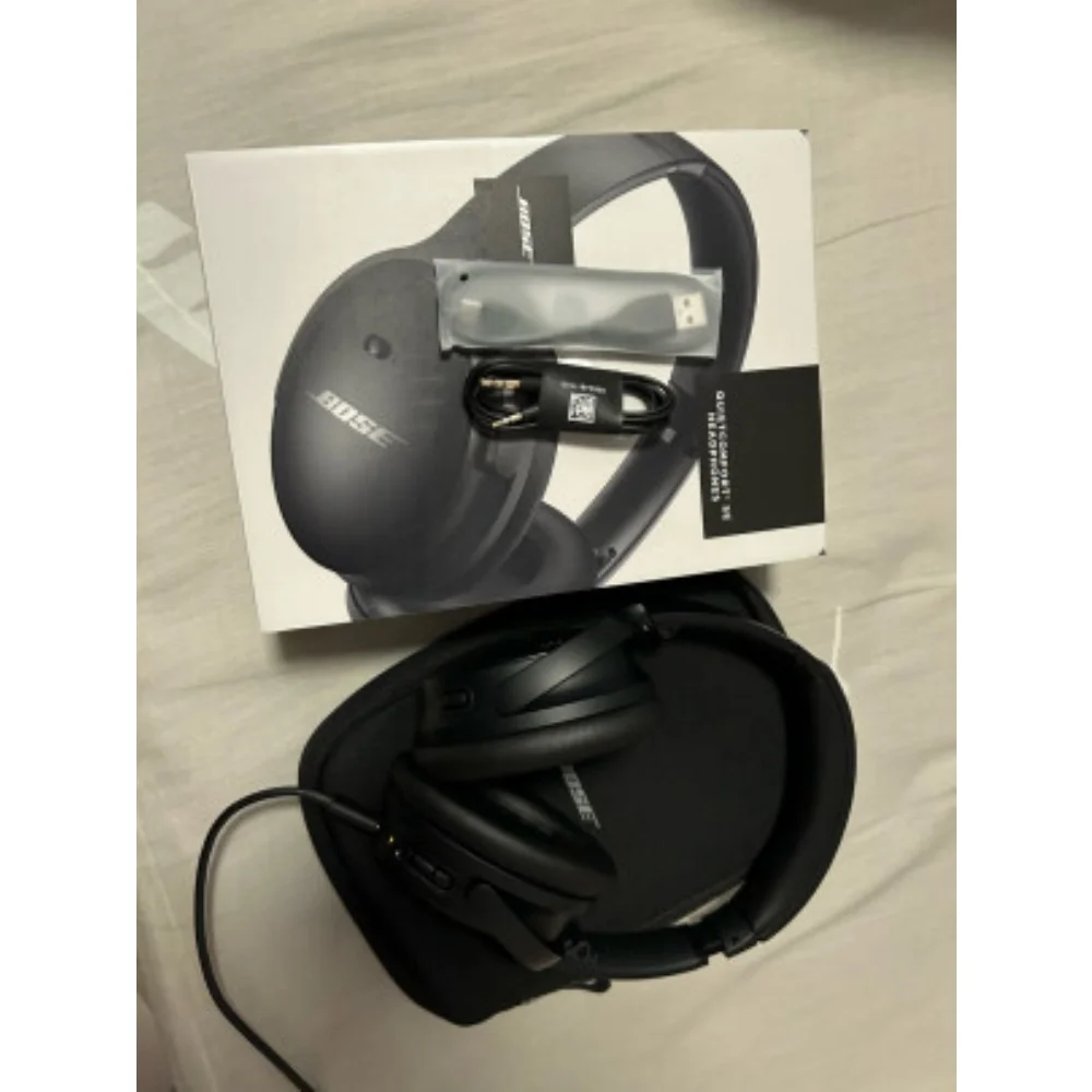 سماعات رأس لاسلكية BOSE-quietcout SC ، سماعات أذن لإلغاء الضوضاء ، بلوتوث ، فوق الأذن ، أسود ، وقت تشغيل يصل إلى 24 ساعة ، جديد