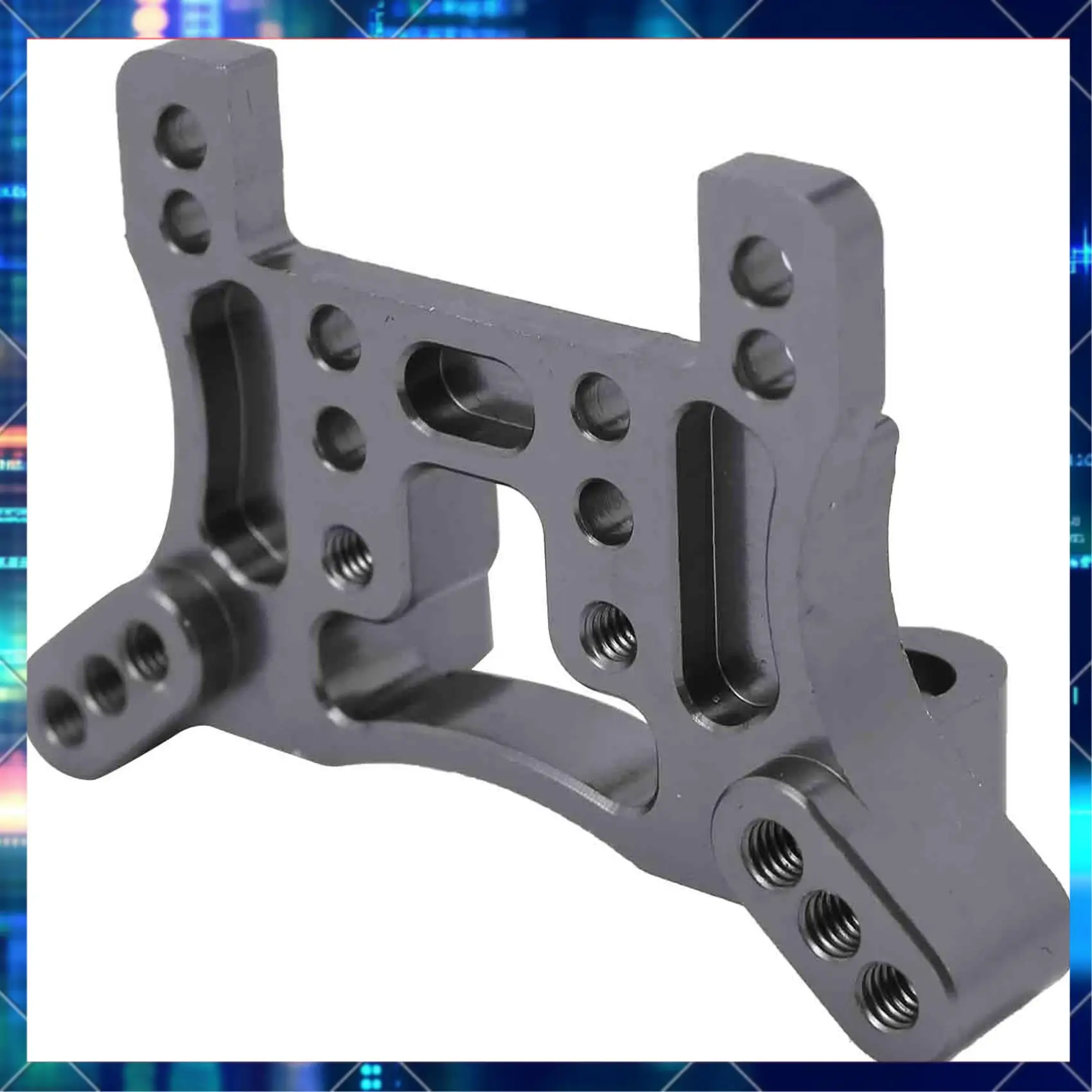 

2 Set RC Car Part: 1 Set Upgrade Metal Parts Front And Rear Suspension Arm Parts & 1 Set Metal Shock Absorber Board-AA02