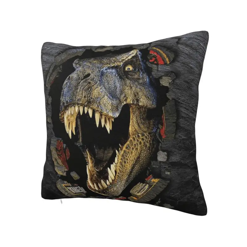 Nordic Style Jurassics Parks Dinosaur Print Cushion Cover 45x45cm Soft Pillow Case for Car Square Pillowcase Bedroom Decoration