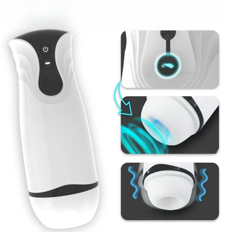 With 10 Vibration Modes and 4 Suction Modes Equipped with One - Key Orgasm Function Vacuum Points Penis Pump Penis Stimulator