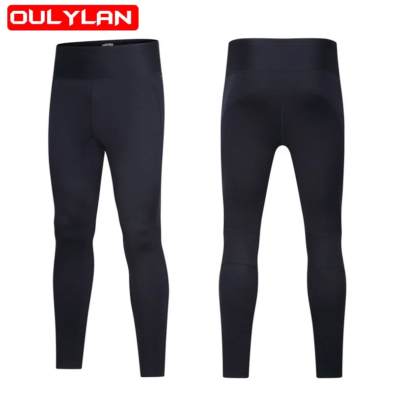 

Штаны для дайвинга Oulylan, неопреновые длинные брюки 2 мм 3 мм, сохраняют тепло, для серфинга, подводного плавания, рыбалки, Сноркелинга