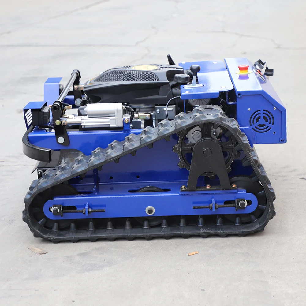 最も費用対効果の高いゼロターン芝刈り機、電動スタート付きロンシン452cc/ヤマハ452ccエンジン搭載のリモートコントロールクローラー式芝刈り機