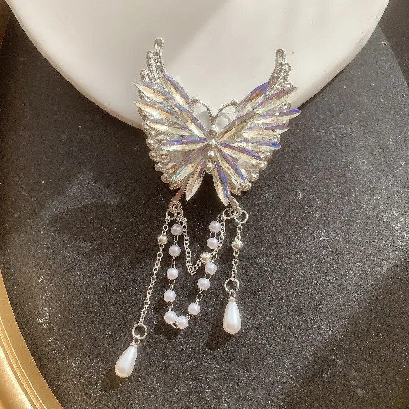 Fancy Beads Hand MadeIns Handmade Alloy Butterfly Fringe Bead Pen Phone Chain Diy Loose Bead Jewelry Boutique Quality Loose Bead