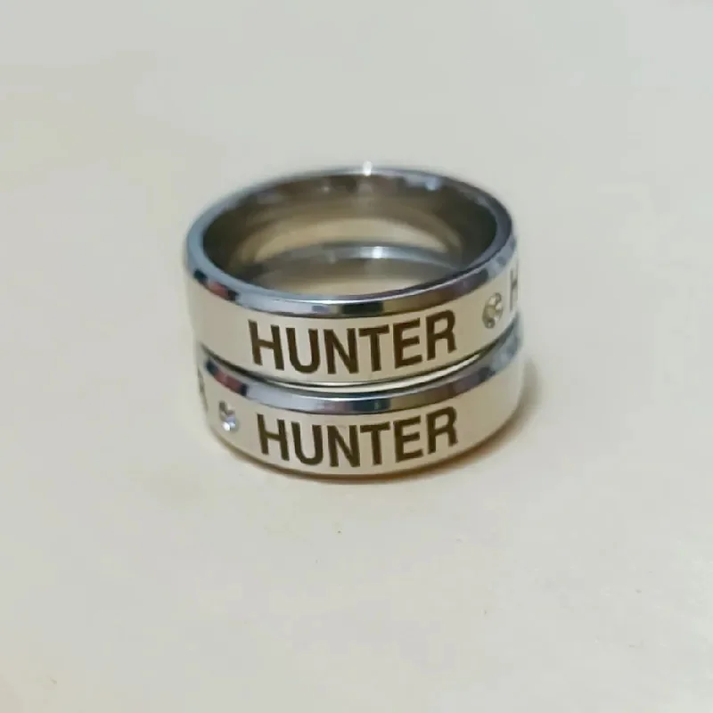 

1pc Anime HUNTER×HUNTER Crystal Rings For Women Men Jewelry Stainless steel Anillos Mujer