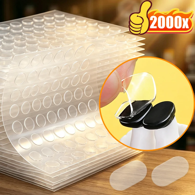 Transparent Double‑Sided Adhesive Glue Pads Seamless Waterproof Sticker for Blind Box Doll Foot Landscape Model Fixed Patch