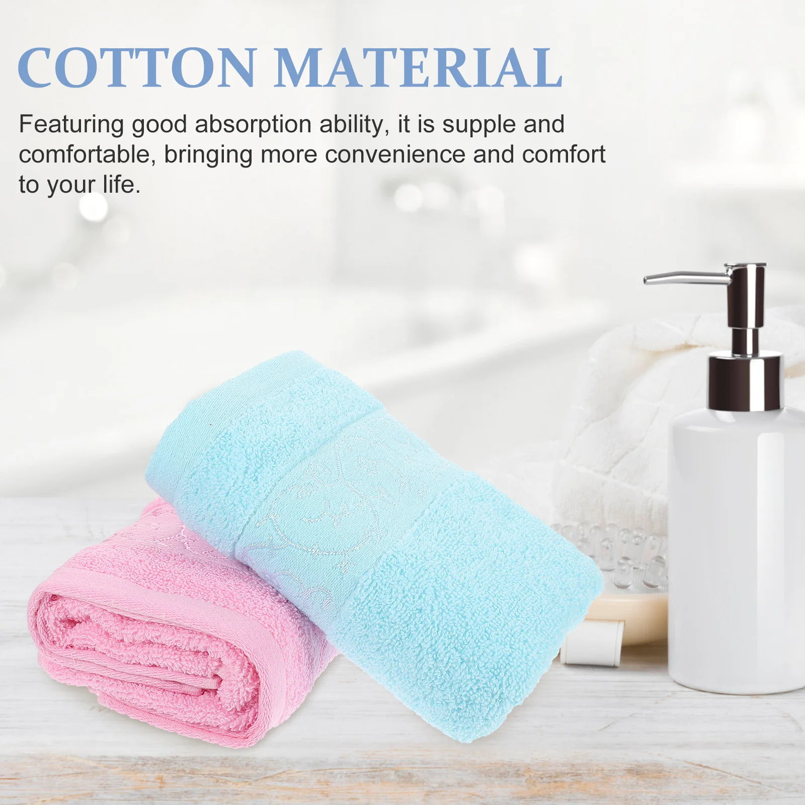 

1Set Cotton Towel Gift Lightweight Absorbent Quick Dry Bath Sheet Spa Washcloth Face Bathroom Funny Gifts for Boyfriend