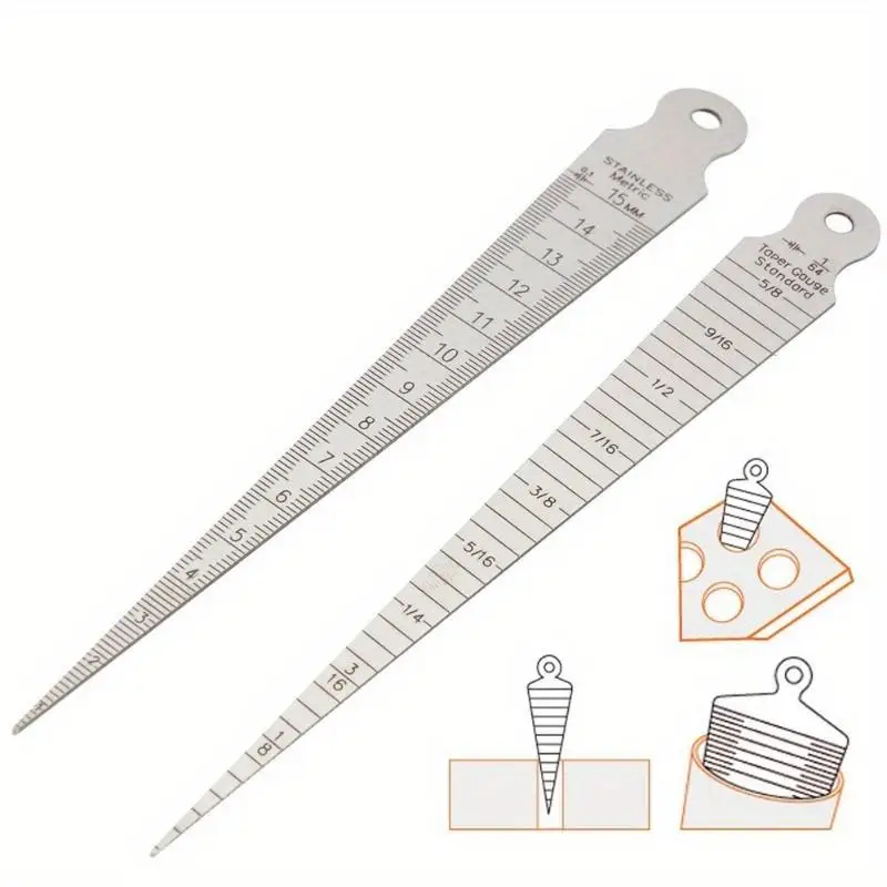 Taper Gage 132 To 58 Inch 115mm Stainless Steel Gap Hole Welding Gauge Test Ulnar Inch Metric