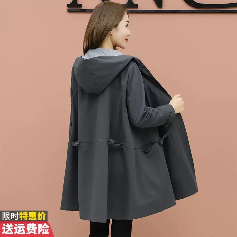 

Windbreaker Women 2022 New Spring Autumn Wear Medium Long Small Overcoat High-end Korean Version this Year Popular Women's Coat