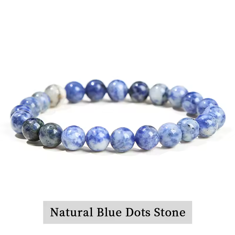 JD Natural Stone Beads Bracelet Amethyst Tiger Eye Crystal Quartz Agate Gem Beads Bangles Women Men Reiki Healling Jewelry Gift - Image 42