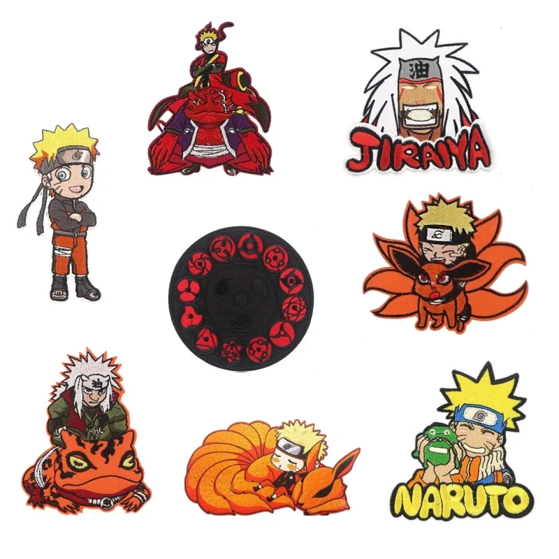Naruto Japanese-style cartoon anime personalized embroidered patch Naruto iron-on badge clothing DIY hat decoration patch