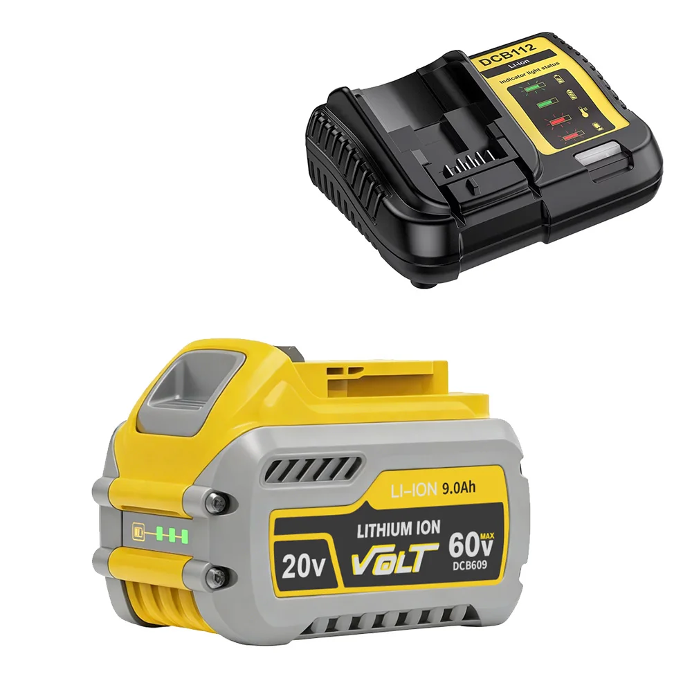 20V/60V 9000mAh voor DeWalt DCB609 accu MAX vervangende Li-ion accu voor DeWalt DCB609 DCB547-XJ DCB606 DCB201 gereedschapsaccu