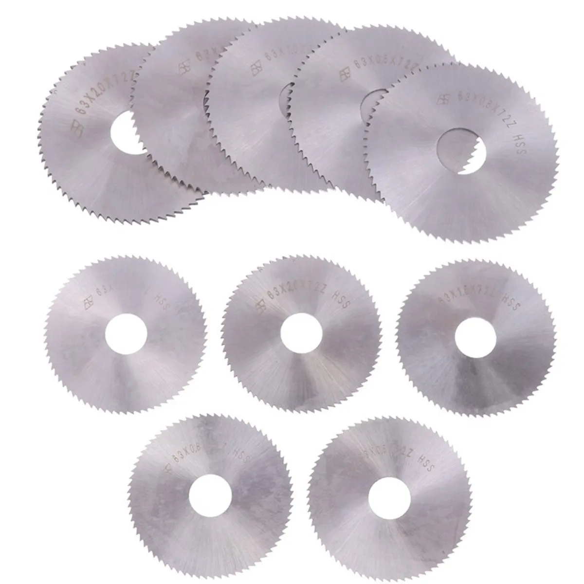 63mm Slitting & Slotting Saw Blade W6542 HSS Steel Circular Cutting Disc For CNC Slitting Machine Metal Steel Cutting Tools New